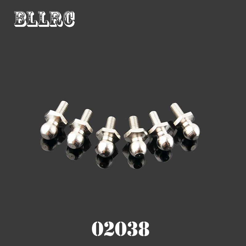 6 шт. RC HSP 02038 металлический винт с шаровой головкой для 1/10 модели автомобиля