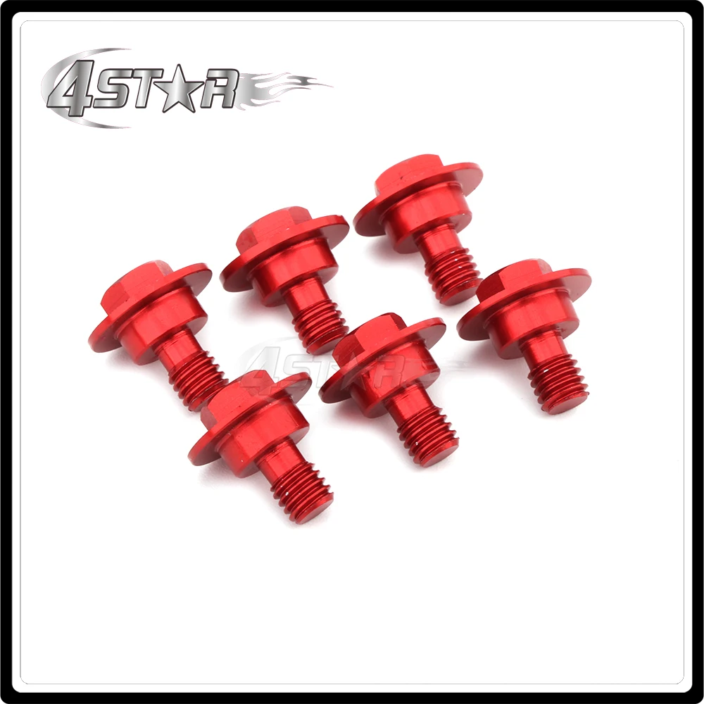 Motorbike CNC 6 PCS Mud Guards Mudguard Set Damping Fork Guard Bolt For HONDA CR85R CRF150R CRM250AR CRF250L CRF250M XR250 XR400 |