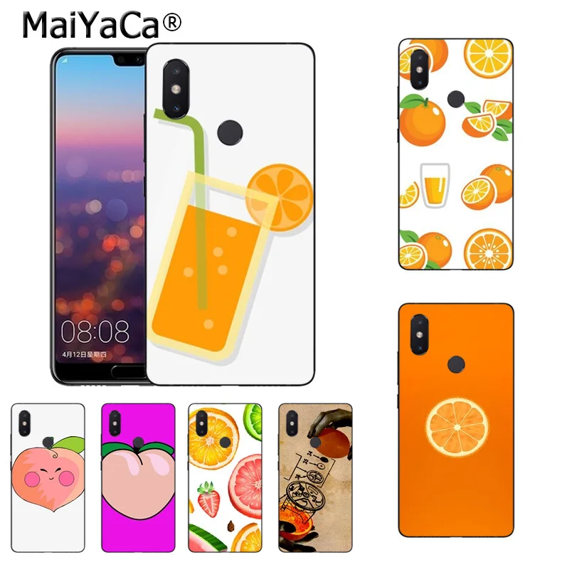 Чехол для телефона MaiYaCa с оранжевым и персиковым принтом xiaomi mi 8se 6 note2 note3 redmi 5 plus note