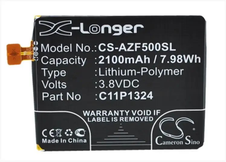 Аккумулятор Cameron Sino 2100 мАч для ASUS A500CG A500KL A501 A501CG 2A508WWE T00F T00J ZenFone 5 0B200 00850000
