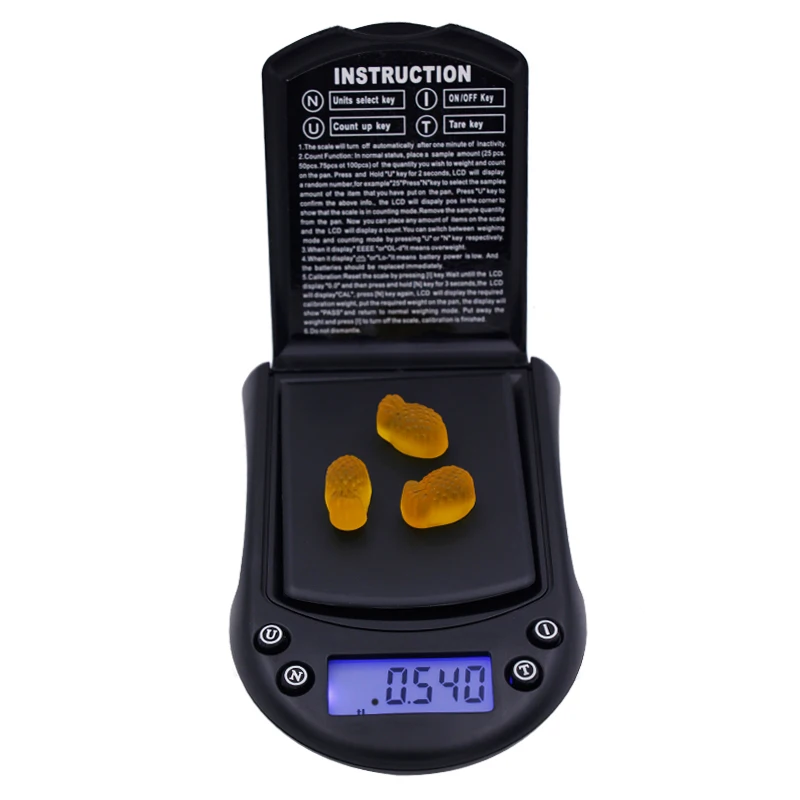 

LED display Electronic Pocket Gram 500g 0.1g Digital Jewelry Weighing scales Portable balance with backlight 40%Off