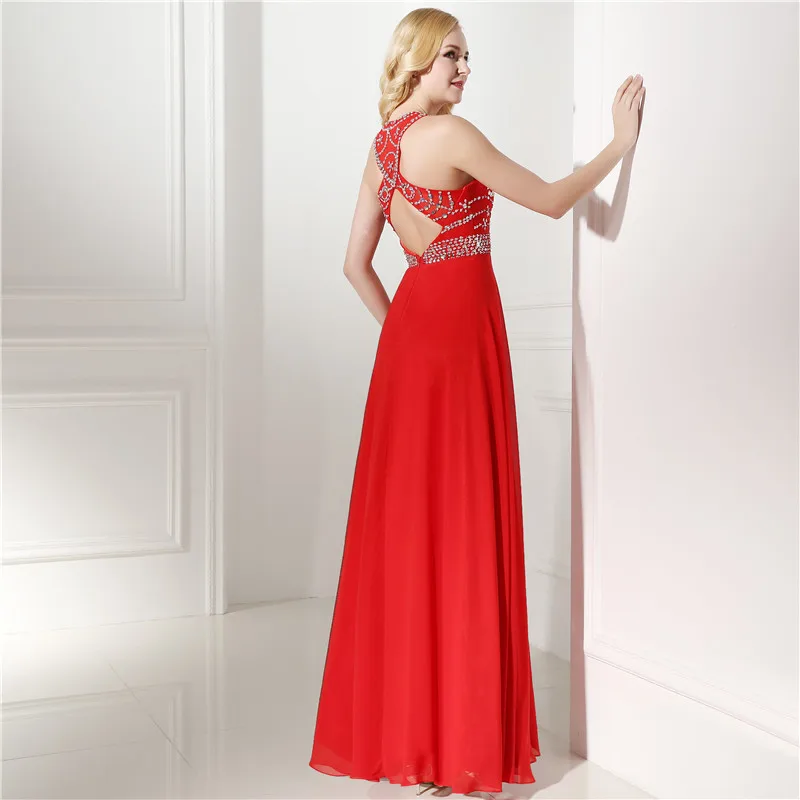 Forevergracedress реальные фотографии красное платье трапециевидной формы для