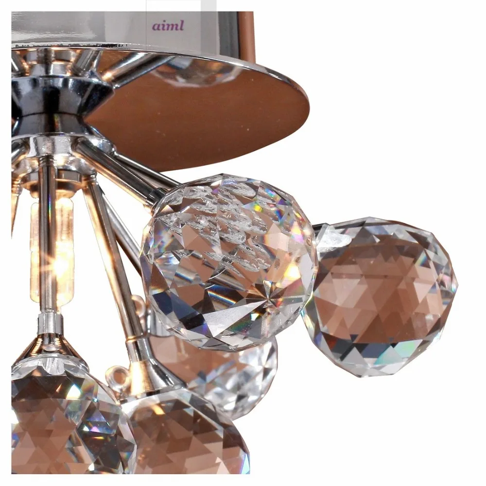 Высокое качество современный семейный классический Flush Mount k9 хрустальный шар