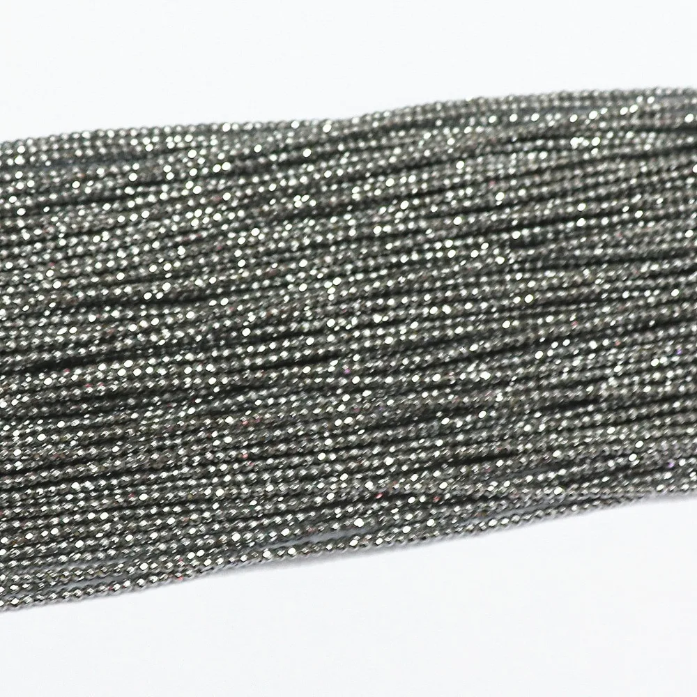 Серебристый гематитовый камень 2 мм 3 стандартное модное ювелирное изделие