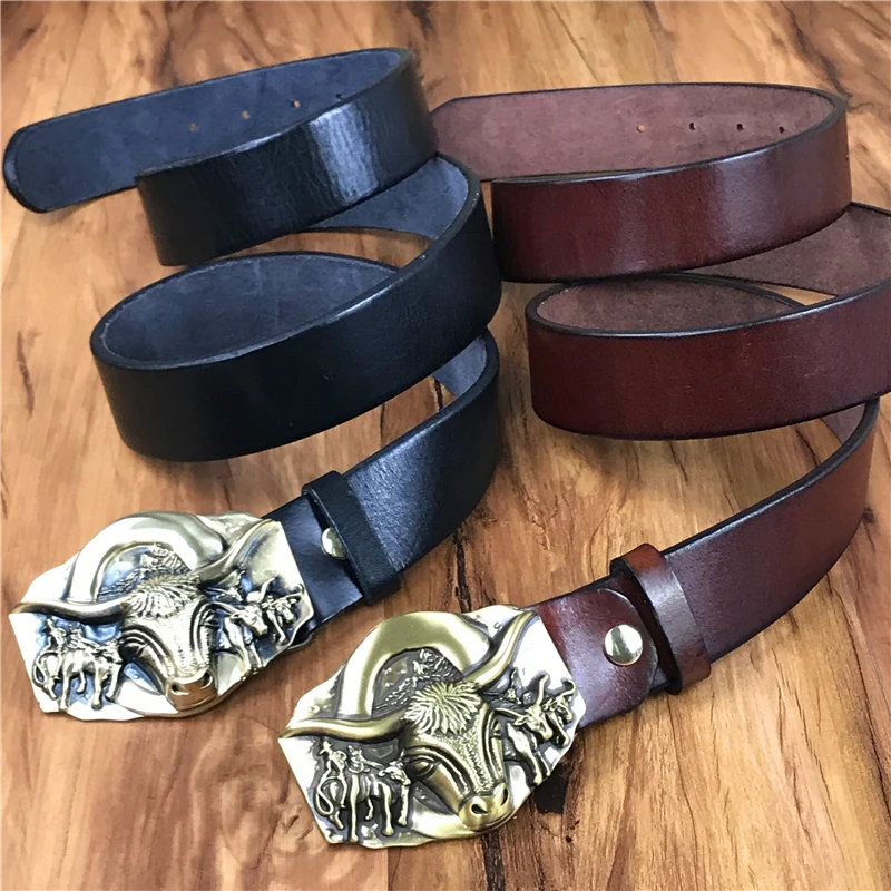 Ремень быка с пряжкой толстый кожаный ремень мужские джинсы Ceinture Homme Riem мужской ремень Riem дизайнерские ремни мужские высокого качества MBT0557