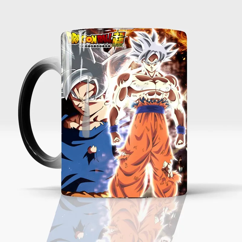 1 шт. DRAGON BALL Z Goku фигурка Вегета меняющая цвет кружка аниме тепло раскрывает волшебное Кофе Молоко чай чашка для мальчика подарок 10 видов стилей