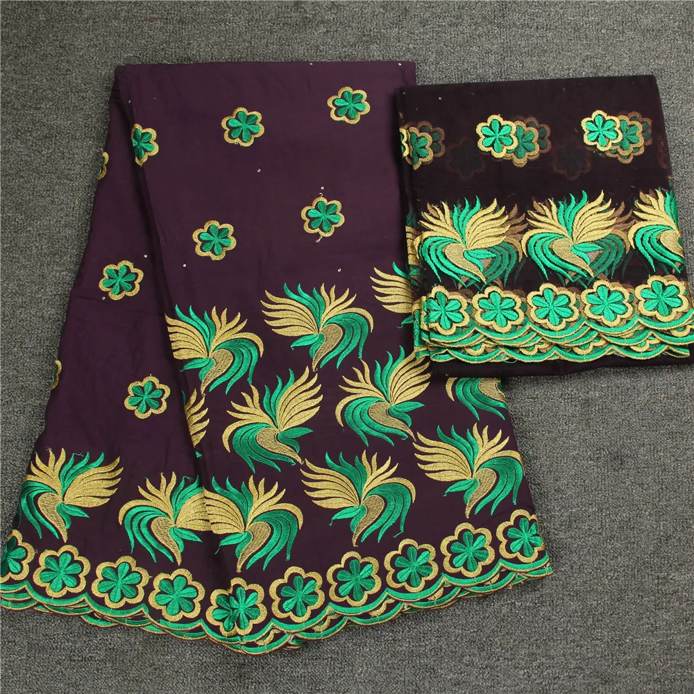 Базен Riche Getzner 2018 высокого класса Африканский ткань с соответствующими кружевная