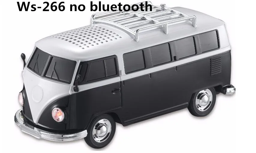 no bluetooth HENGYUE 1 шт. bluetooth Динамик Красочный мини-динамик в форме автомобиля мини-автобусная Колонка звуковая коробка MP3++ U диск+ TF+ FM функция+ bluetooth - Цвет: no bluetooth