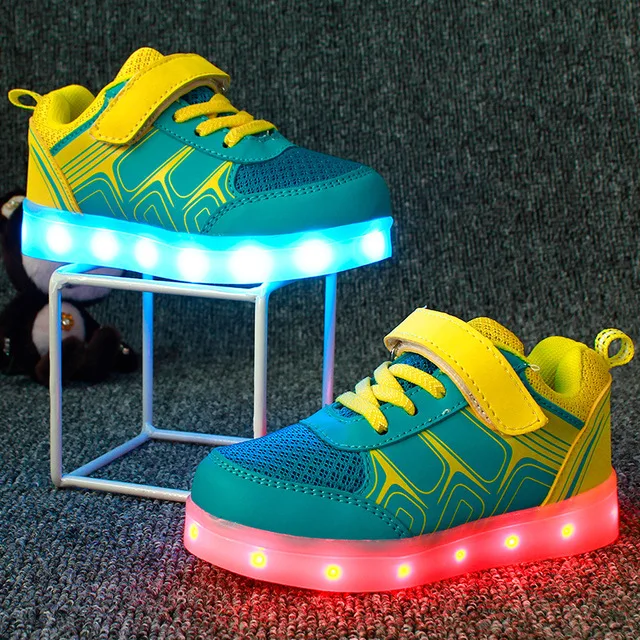 

Children Shoes With Light LED Luminous Boys Girls USB Charging Sport Shoes Casual LED Shoes Kids Glowing Sneakers Zapatillas