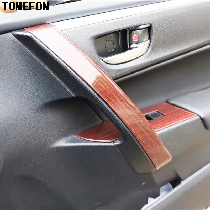 TOMEFON для Toyota Corolla 2014 2015 2017 2018 Стайлинг автомобиля краска по дереву Авто внутренние