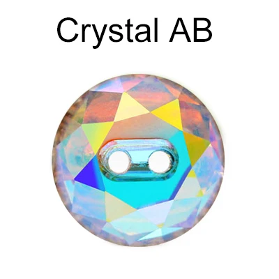 Crystal AB 45 шт. 12 мм K9 стекло тип круглые стразы кристалл пуговицы ткань украшения/одежда швейная Пряжка аксессуар - Цвет: Crystal AB