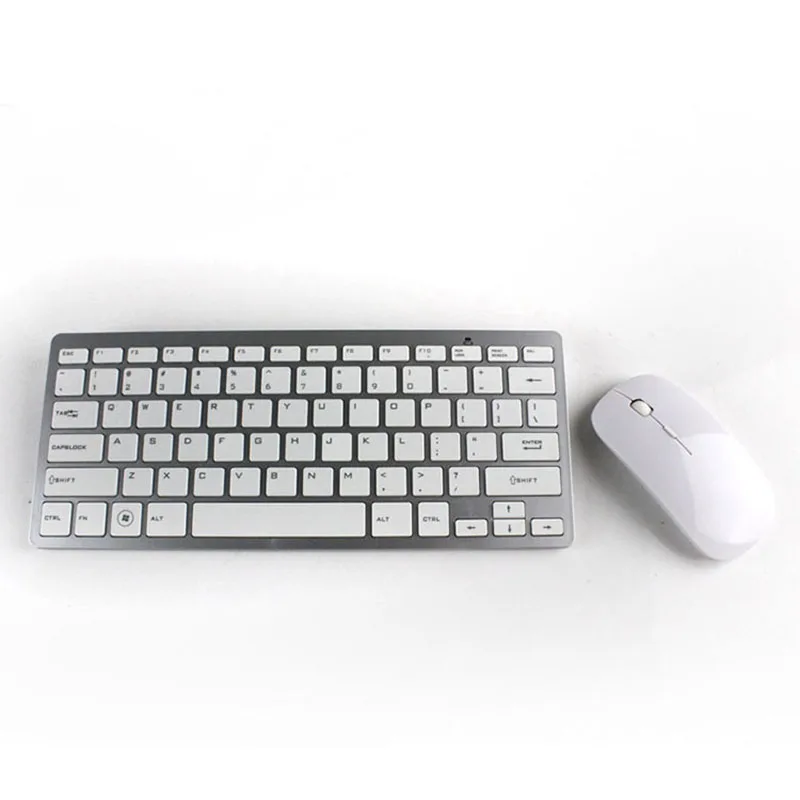 

P For Android IOS Win 2.4GHz Bluetooth Optional Wireless Compact Ultra Thin Keyboard Mouse Gaming Keybaord&Optical Mouse Combos