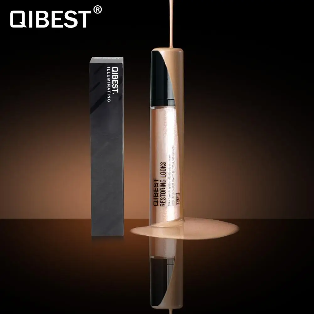 QIBEST 5 цветов высокая глянцевая жидкость яркий выделитель блеск для губ Макияж лица женская красота