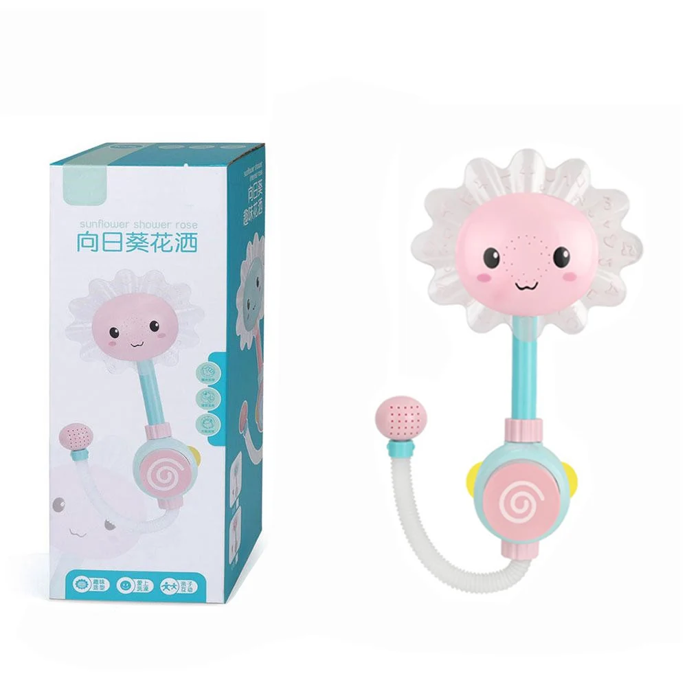 Pink-color box Детская игрушка для ванны, детские игрушки для воды, ванна для душа, для купания, присоски, спрей, игры для ванны, игрушки для ванной, для детей - Цвет: Pink-color box