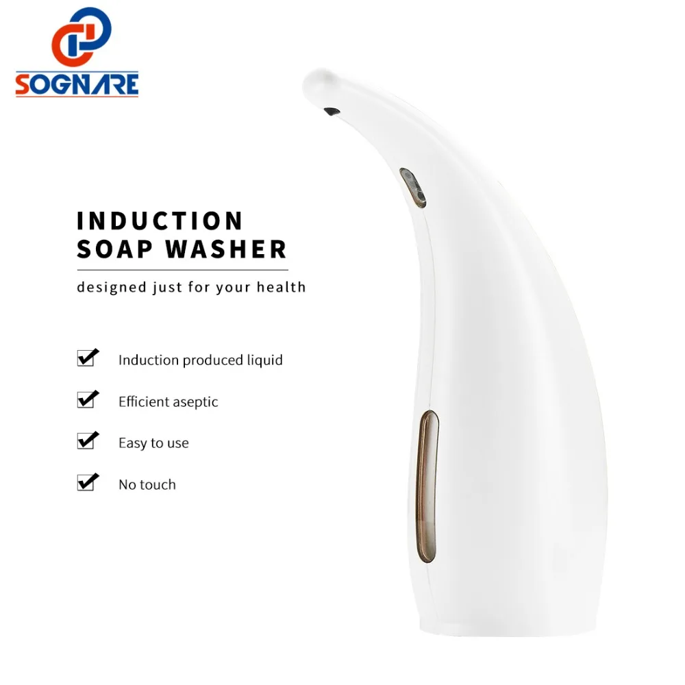 sognare 300ml smart sensor soap dispenser liquid touchless hand soap dispenser automatic sink dispenser kitchen bathroom gadget free global shipping
