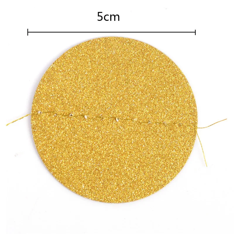 4 м круглая двухсторонняя блестящая гирлянда бумажная полоса булочки свадебные