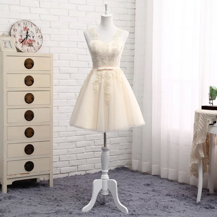 MNZ-510XB # на шнуровке Короткие средней длины Новый платья подружки невесты цвета