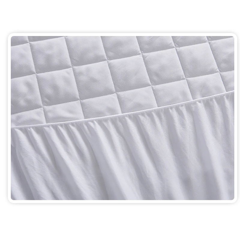 Стеганый наматрасник из матраса с начесом водонепроницаемый для кровати защитой