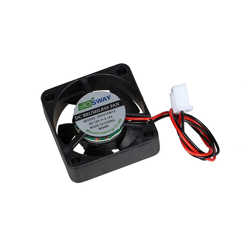 3DSWAY 3D Printer Parts DC 12V/24V Hydraulic Cooling Fan 30*10mm 3010 With XH2.54-2P Wires Radiator Brushless Accessories | Компьютеры и