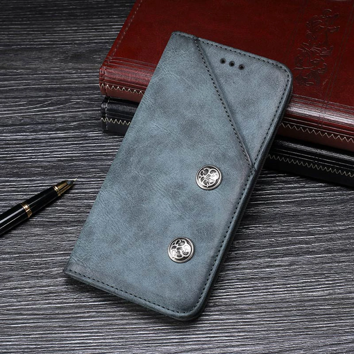 Для Meizu 16 s/Note 9 PU ретро Чехол-Обложка из искусственной кожи чехол-кошелек с магнитной пряжкой флип-чехол с держателем для Meizu 16 s/Note9