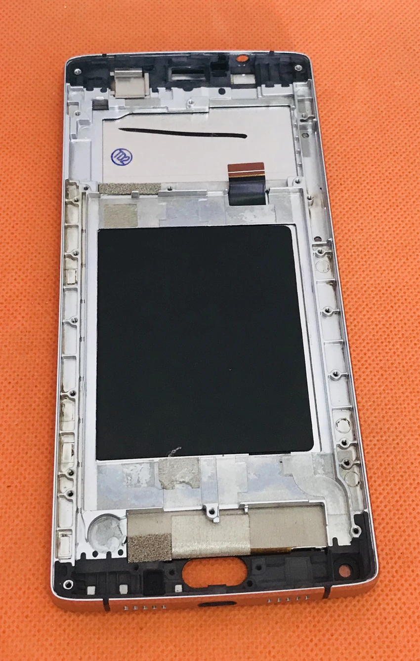 Б/у Оригинальный ЖК дисплей + дигитайзер сенсорный экран рамка для S9 Plus MTK6750T