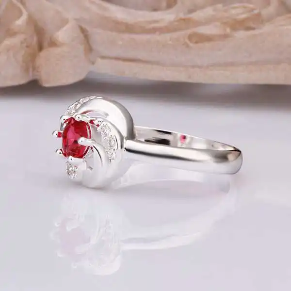 Горячая Распродажа! Серебряное обручальное кольцо Австрия модное с кристаллом