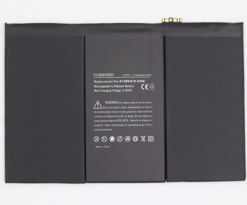 2 шт./лот 11560 мА/ч A1389 аккумуляторная батареядля ноутбука Apple iPad 3 3RD 4 поколения A1403