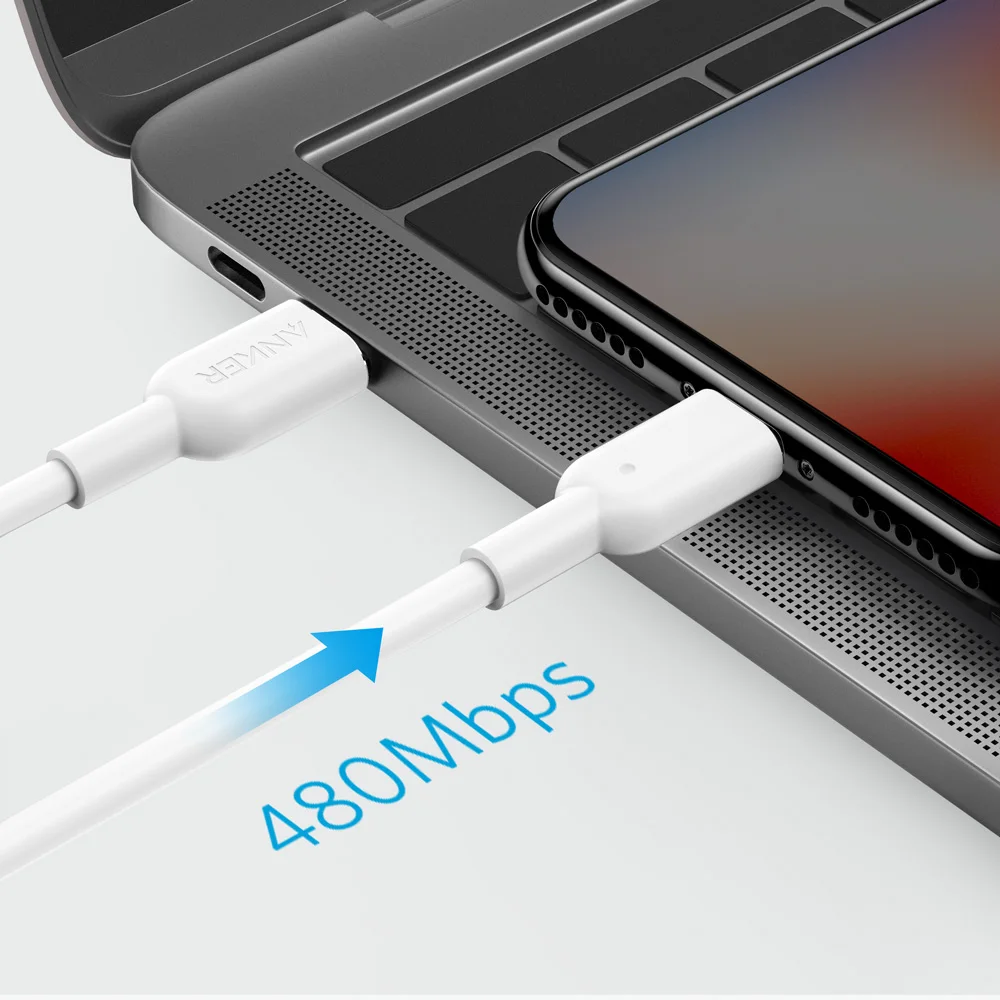 Anker USB C к кабелю Lightning, Apple MFi сертифицирован, power Line II для iPhone X/XS/XR/XS Max/8/8 Plus, поддерживает доставку питания