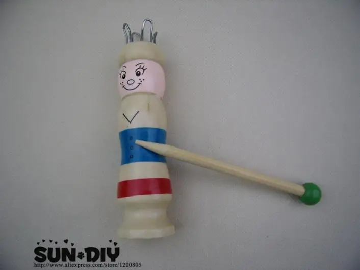 

Free Shipping Wooden French Doll knitting loom Rope Weaving Tool Easy Rope Weaving handmade crafts needlework