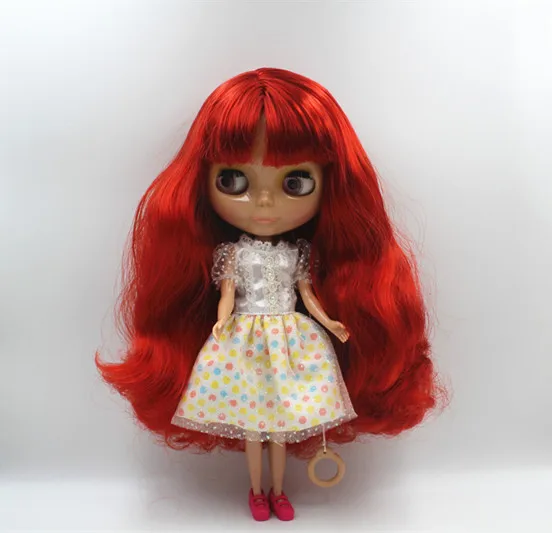 Куклы Blygirl без одежды красные челки кудрявые волосы обычное тело 7 суставов