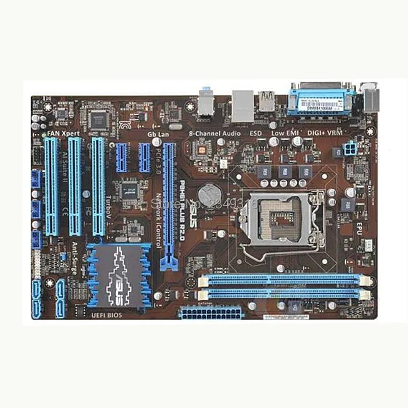 Оригинальная материнская плата для ASUS P8H61 PLUS R2.0 LGA 1155 DDR3 USB2.0 16 Гб платы I3 I5 I7 H61