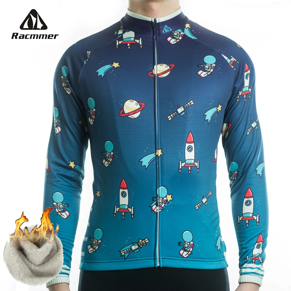 Ropa Ciclismo мужская теплая флисовая велосипедная одежда с длинным рукавом для