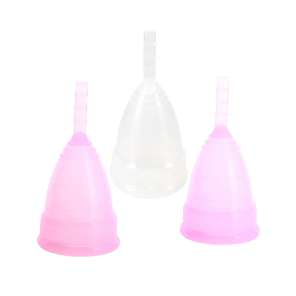 Горячая продажа 1 шт сорт силиконовые менструальные чашки для женщин Женский