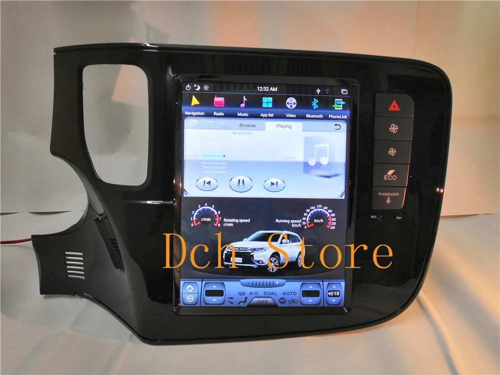 10,4 ''вертикальный экран Tesla стиль Android 8,1 автомобильный DVD gps навигация Радио Аудио плеер для MITSUBISHI outlander- PX6