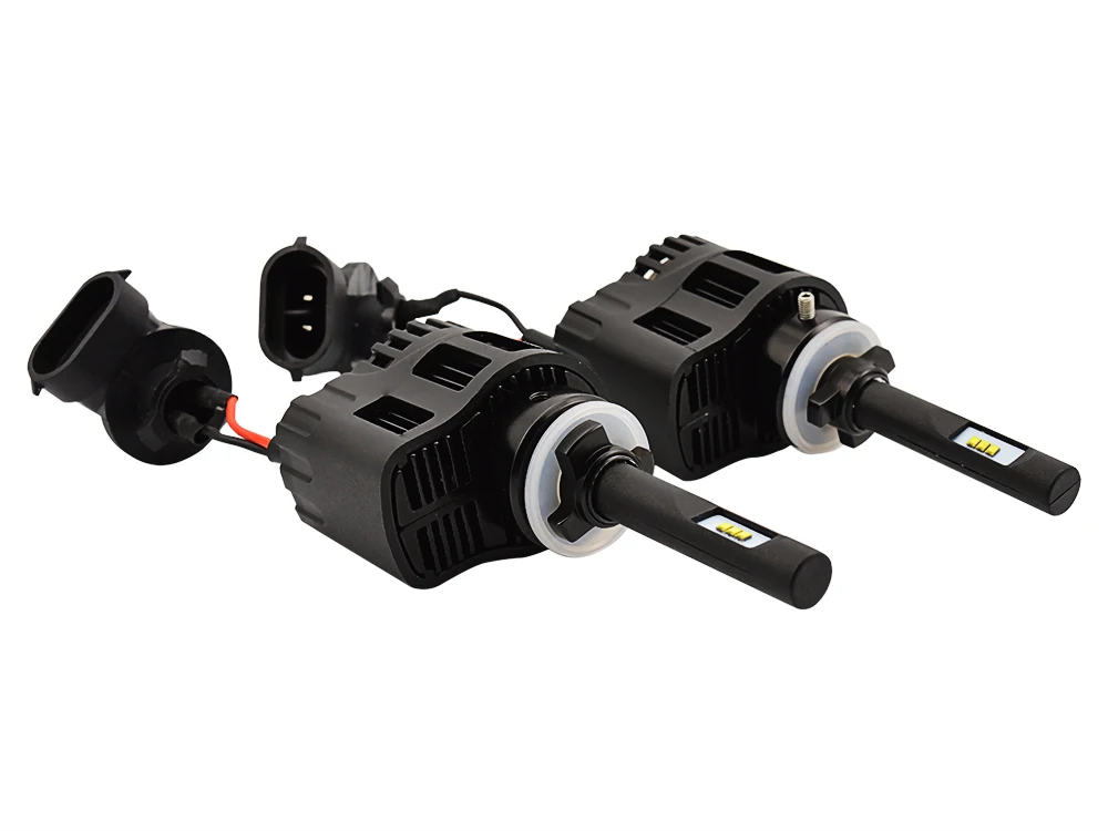 2x H1H3H4H7H11H15 HB3HB4 D2 880 881 9012 светодиодный дневного света 25W/50W 6000K 12V/24V 6400LM автомобильные