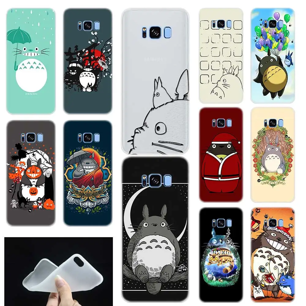 Мягкий силиконовый чехол накладка из ТПУ с рисунком Тоторо для Samsung Galaxy S7 Edge S8 S9 S10