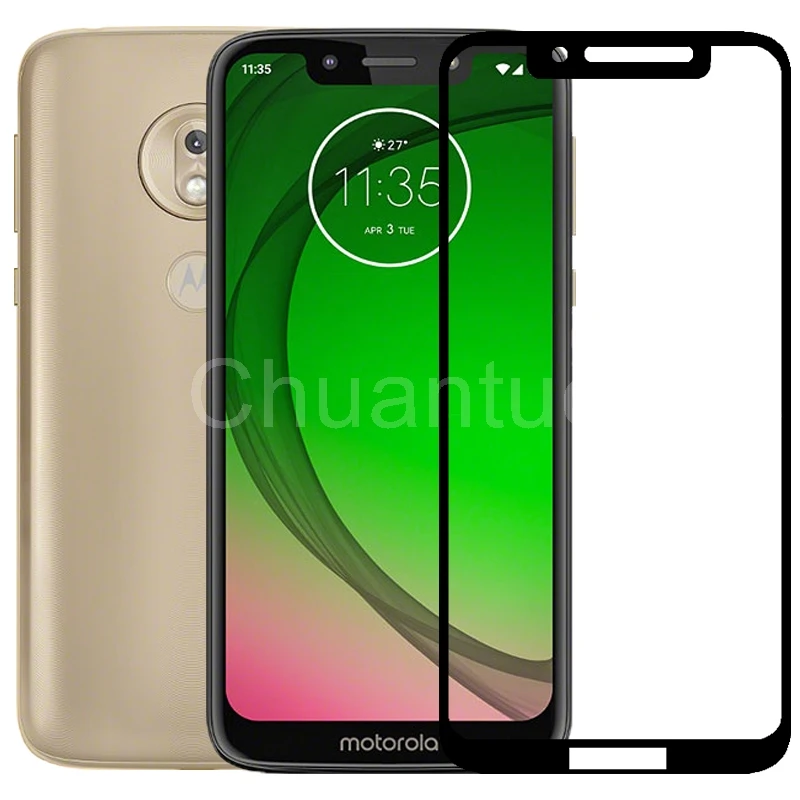 2.5D 9H Премиум Закаленное стекло для Motorola Moto G7 Play полное покрытие Защитная пленка