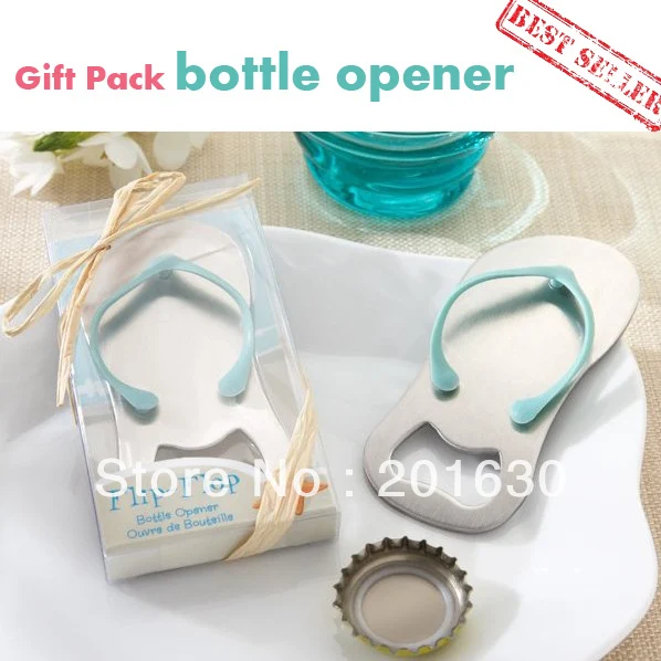 HIGH QUALITY 'Pop the Top' nice flip flop bottle opener wedding favors gift packaging 100pcs/lot DHL Free Shipping | Дом и сад