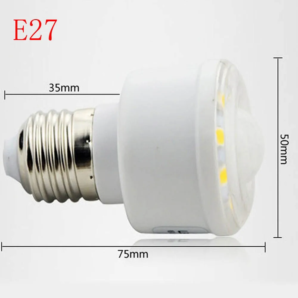 Светодиодсветильник лампа с инфракрасным датчиком движения 3 Вт E27|light bulb energy