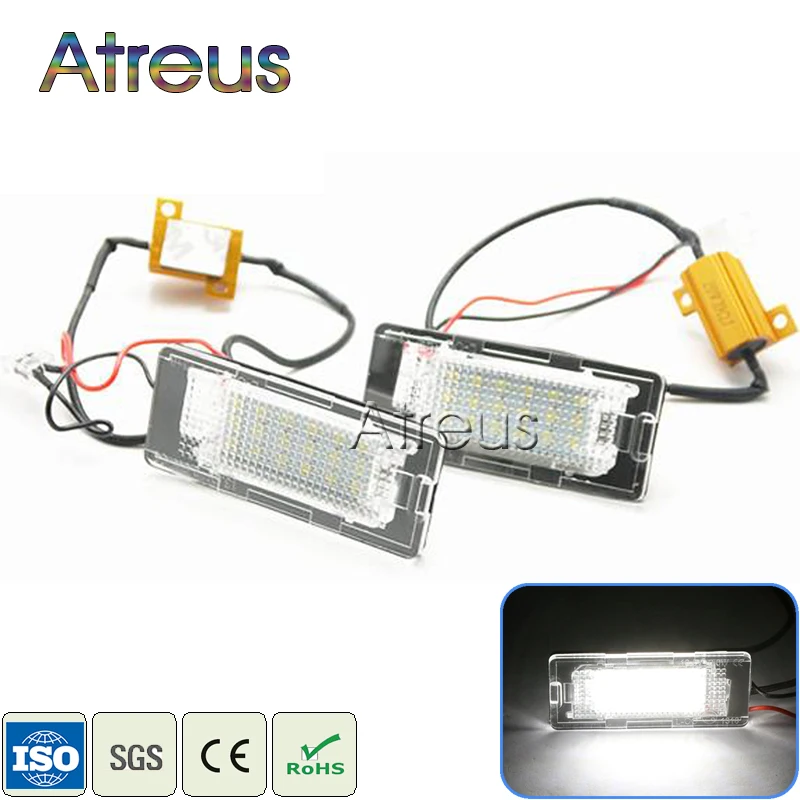 Atreus Автомобильный светодиодный фонарь для номерного знака 12 В Volkswagen VW Passat B6 B7 Touran