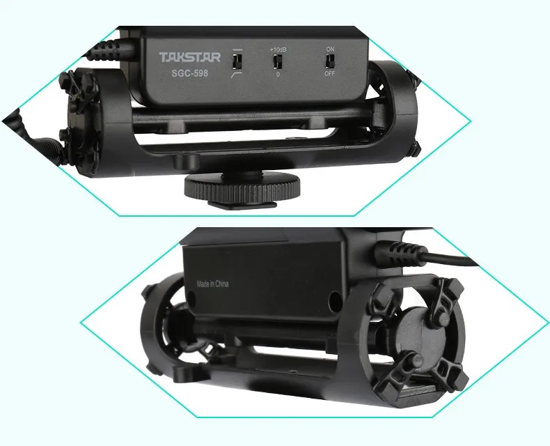 Takstar SGC-598 конденсаторный видео Запись микрофон для Nikon Canon sony DSLR камера, фотография интервью микрофон пистолет микрофон