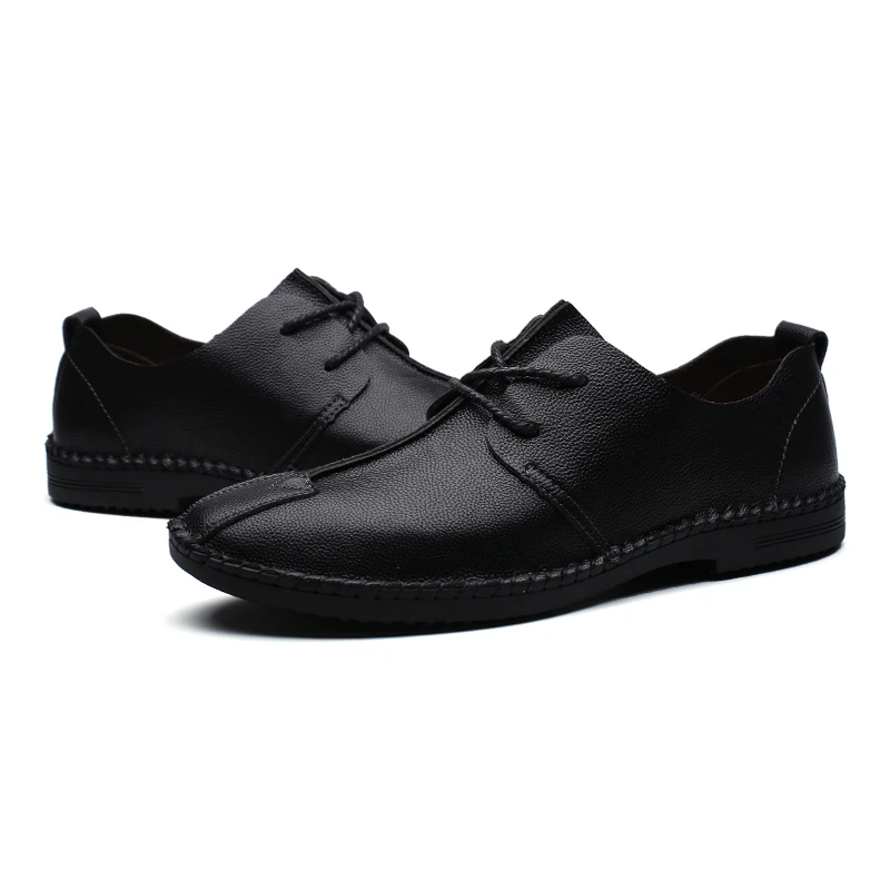 Fotwear/мужская кожаная обувь Мужская повседневная легкая рабочая на шнуровке