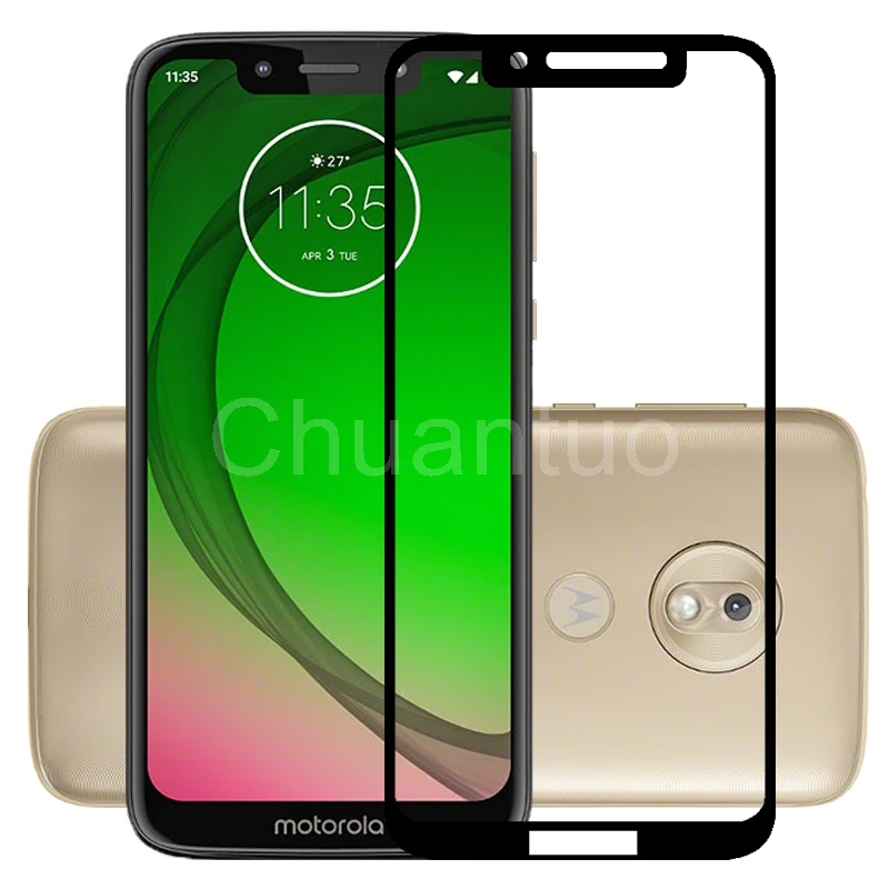 2.5D 9H Премиум Закаленное стекло для Motorola Moto G7 Play полное покрытие Защитная пленка