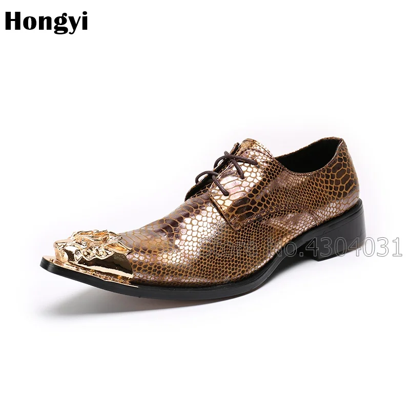2018 Zapatos Hombre итальянские Модные Мужские модельные туфли из натуральной кожи со