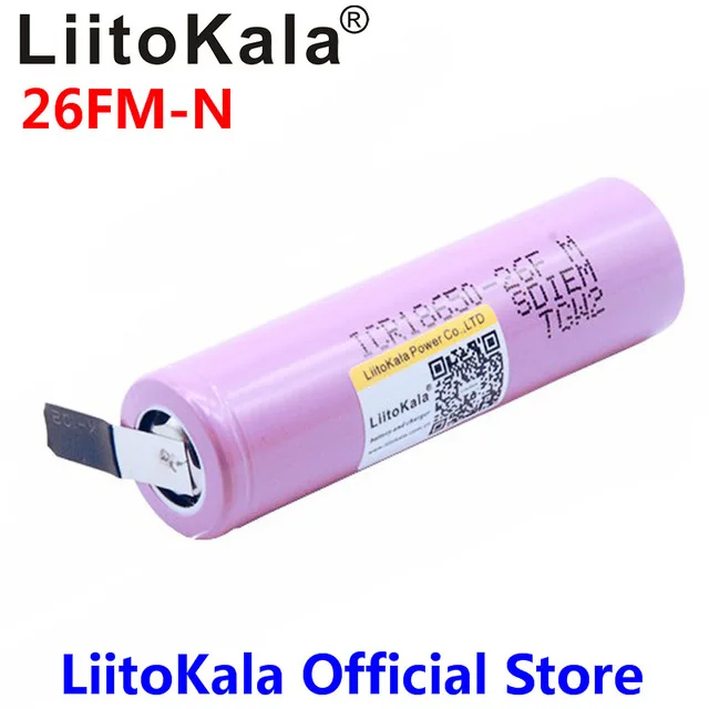 Новинка 100% Оригинальная Аккумуляторная Батарея Liitokala 18650 2600 мАч стандартная
