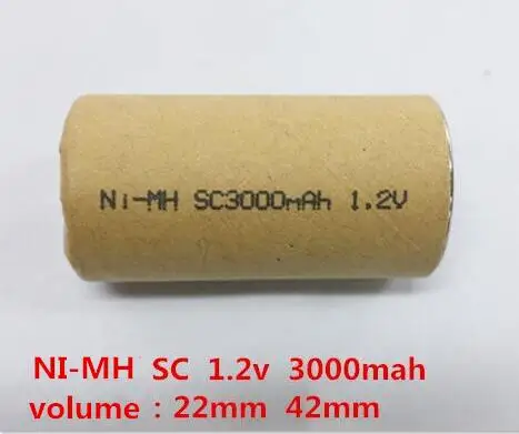 Аккумуляторная батарея Ni-MH SC3000mAh SC 3000mah 3000mAh 1 2 V перезаряжаемые