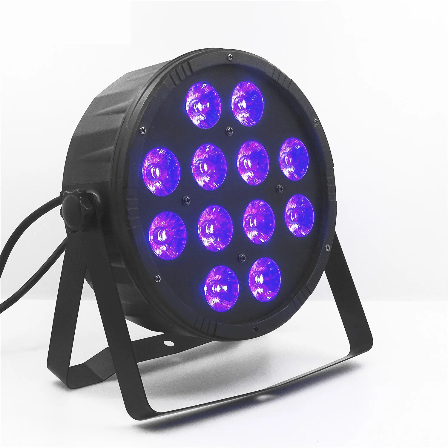 

12 A 12w пластиковый плоский светодиодный PAR-прожектор RGBW 4in1 Четыре в одном 12x12w профессиональное сценическое осветительное оборудование