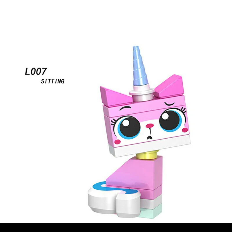 Светло-серый Для фильма ниндзя, Unikitty Emmet Wyldstyle, Sheriff Gordon Nya Cop Lord Vitruvius, Бэтмен, строительные блоки, игрушки, фигурки, кирпичи - Цвет: Светло-серый