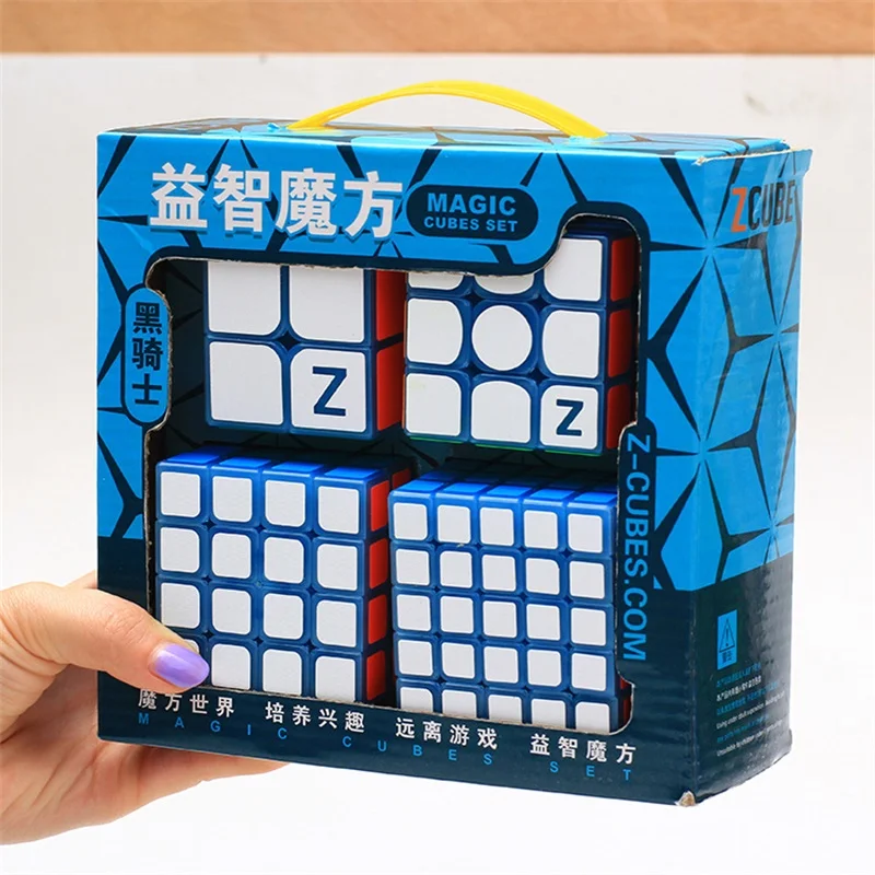 Z cube полный набор магический куб наклейка Скорость 3x3x3 4x4x4 волшебный магический волшебный куб Развивающие игрушки-головоломки для детей и взрослых