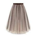 Женская Пышная юбка из органзы, сетчатая юбка в европейском стиле, модель LY0916 на лето, 2020
